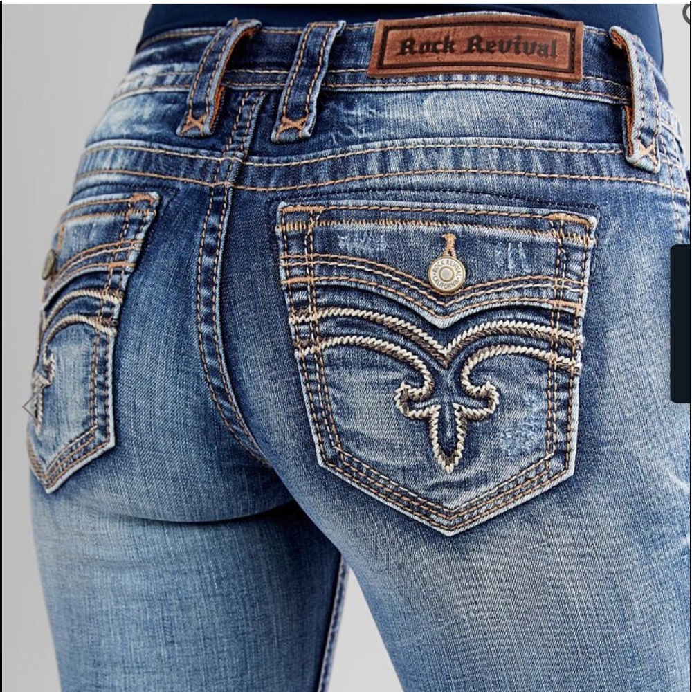 New$170 Rock Revival Marely skinny stretch jean 26